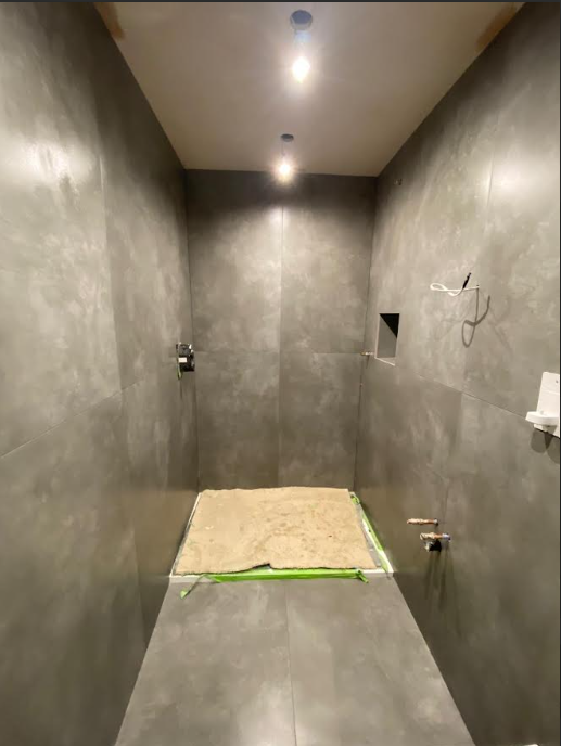 Bathroom renovation in progress