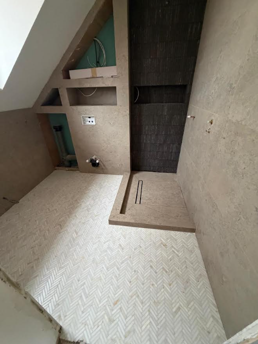 Bathroom renovation in progress