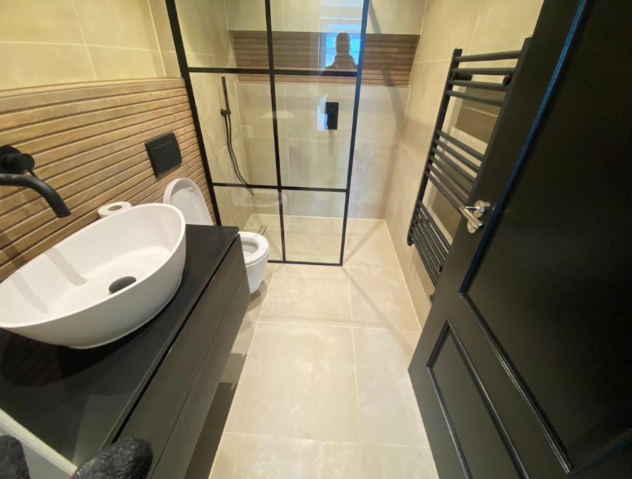 Bathroom renovation in progress
