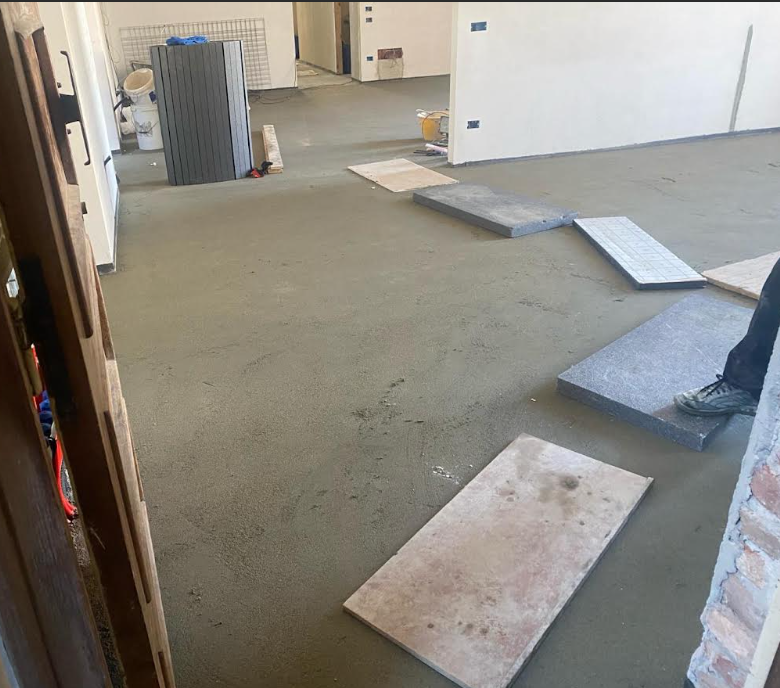 Floor preparation for tile installation